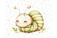 Cute Caterpillar Clipart PNG, Spring Bug Illustrations Product Image 2