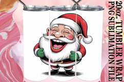 ENCHANTED EVENINGS 20oz TUMBLER WRAP, Funny Santa Product Image 1