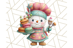 Snowman Family Clipart PNG Winter Holiday Art Product Image 2