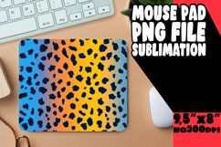 Gradient Leopard Print Art Mouse Pad PNG Product Image 1