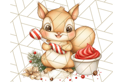Christmas Baking Critters PNG Clipart, Cute Animals Holiday Product Image 2