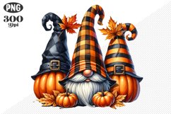 Halloween Gnomes Sublimation - Clipart PNG Design Product Image 1