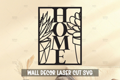 Modern Plant Wall Art SVG I Botanical Laser Cut Wall Art Product Image 1