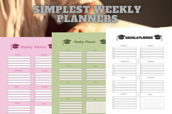 best simplest weekly planner freebie 34,free Weekly planners Product Image 2