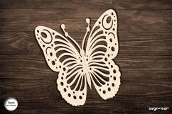 3D Butterfly Laser Cut | Glowforge | SVG Product Image 2