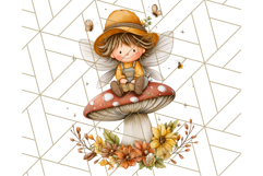 Fall Fairy Clipart PNG, Autumn Fairy People With Wings Product Image 2