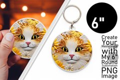 Cat's Floral Paw-fection: Glossy Sublimation Art Product Image 1