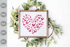 Mom and Baby Heart Couple For Valentine SVG Design Product Image 3