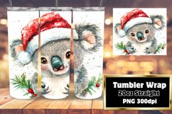 Creative Tumbler Wrap Template , Christmas Animals Product Image 1