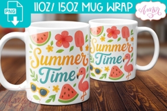 Summer wrap PNG sublimation BUNDLE, Beach mugs bundle PNG Product Image 6