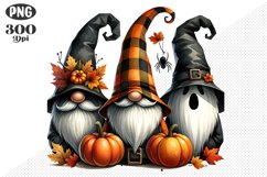 Halloween Gnomes Sublimation - Clipart PNG Design Product Image 1