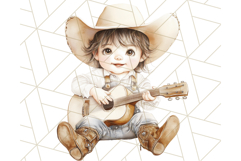 Cowboy Clipart PNG, Kid Western Country Graphic Product Image 2