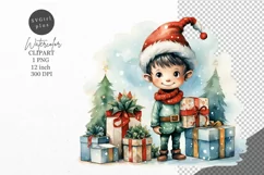 Christmas clipart, Elf clipart, Winter clipart Product Image 1