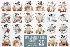 Halloween Fall Ghost Bundle, halloween svg bundle Product Image 1