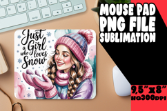 LUMINOUS MOUSE PAD CREATIVE DESIGN, Just A Girl Product Image 1