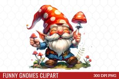 Funny Gnomes Clipart Product Image 1