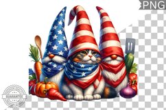 4th of July kitchen Cat Sublimation - 4th of July Cat Product Image 1