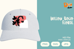 Willow Boho Floral Monogram Product Image 1
