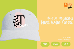 Misty Meadow Muse Boho Floral Monogram Product Image 1