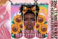 Playful moments 20oz tumbler wrap, Afro Woman Product Image 1