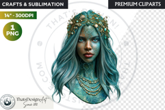 Deep Sea Fantasy Clipart PNG, Mermaid, ocean mythology Product Image 1