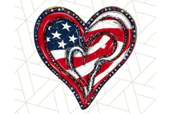 Coquette 4th of July Png, Patriotic Hearts and Bows Clipart Product Image 2