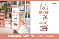 Bookmark Saying SVG | Funny Book Lovers - Asleep Product Image 1