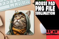 Purrfectly Quirky Sublimation Mousepad PNG Product Image 1