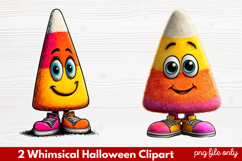 Whimsical Halloween Clipart ,Hand-Drawn Fall Holiday Product Image 1