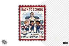 School Postage Stamps Clipart Product Image 1