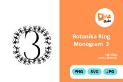 Botanika Ring Monogram Product Image 1