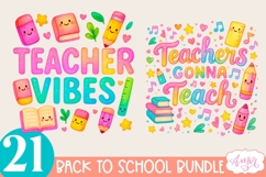 Back to school shirt PNG BUNDLE, Cute teacher sublimation Product Image 8