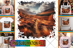 Charming TOTE BAG Art PNG, Autumn Product Image 1