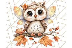 Fall Fairy Animal Clipart PNG, Woodland Creatures With Wings Product Image 2