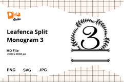 Leafenca Split Monogram Product Image 1