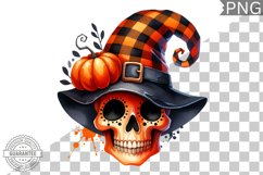 Halloween Skull Sublimation - Clipart PNG Design Product Image 1