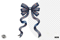 Patriotic American Bows PNG - 4th Of July Clipart Product Image 1