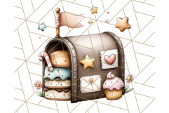 Cozy Cookie Village Clipart, Gingerbread Holiday PNG Product Image 2