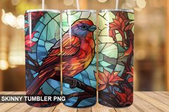 Stained Glass Sparrow PNG Tumbler Design Product Image 1