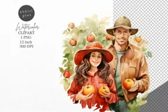 Autumn clipart, Family clipart, Fall clipart Product Image 1