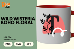 Wild Wisteria Boho Floral Monogram Product Image 1