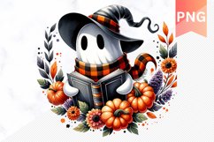 Halloween Ghost Sublimation - Halloween Clipart PNG Design Product Image 1