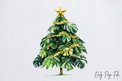 Cozy Christmas Houseplant Clipart PNG Product Image 1