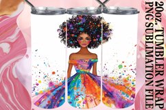 Tranquil Watercolor Wedding Tumbler Design: Sublime Joy Product Image 1