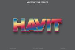 HavIt Text Effect 3D Vector EPS Editable File Product Image 1