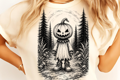 Halloween Scarecrow PNG, Vintage Halloween Ghost Witch PNG Product Image 8