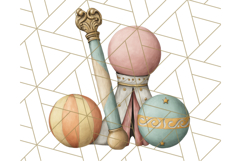 Vintage Carnival Animals Clipart PNG, Retro Circus Elements Product Image 2