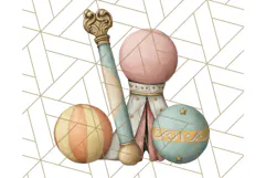 Vintage Carnival Animals Clipart PNG, Retro Circus Elements Product Image 2