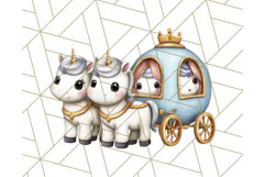 Royal Carriage & Princess Vehicle PNG Clipart for Fairytales Product Image 2