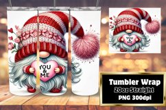 VIBRANT 20oz Tumbler Artwork for Sublimation , Gnomes Product Image 1